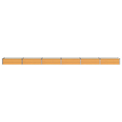 Raised Garden Bed Natural 480 x 40 x 24 cm cold-rolled steel