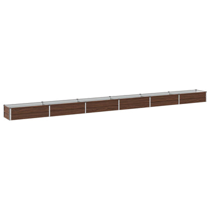 Raised Garden Bed Black 480 x 40 x 24 cm cold-rolled steel