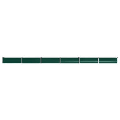 Raised Garden Bed Green 480 x 40 x 24 cm cold-rolled steeel