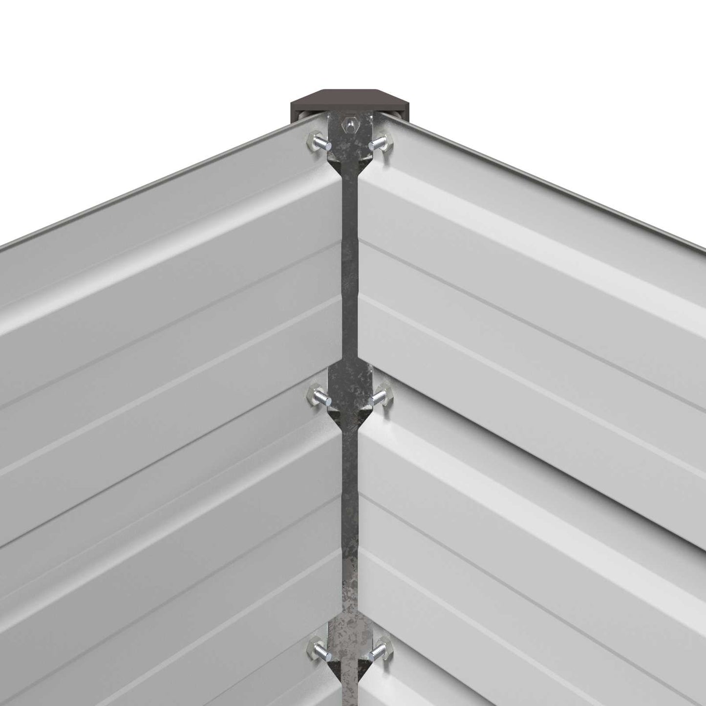 Raised Garden Bed Grey 480 x 40 x 24 cm cold-rolled steel