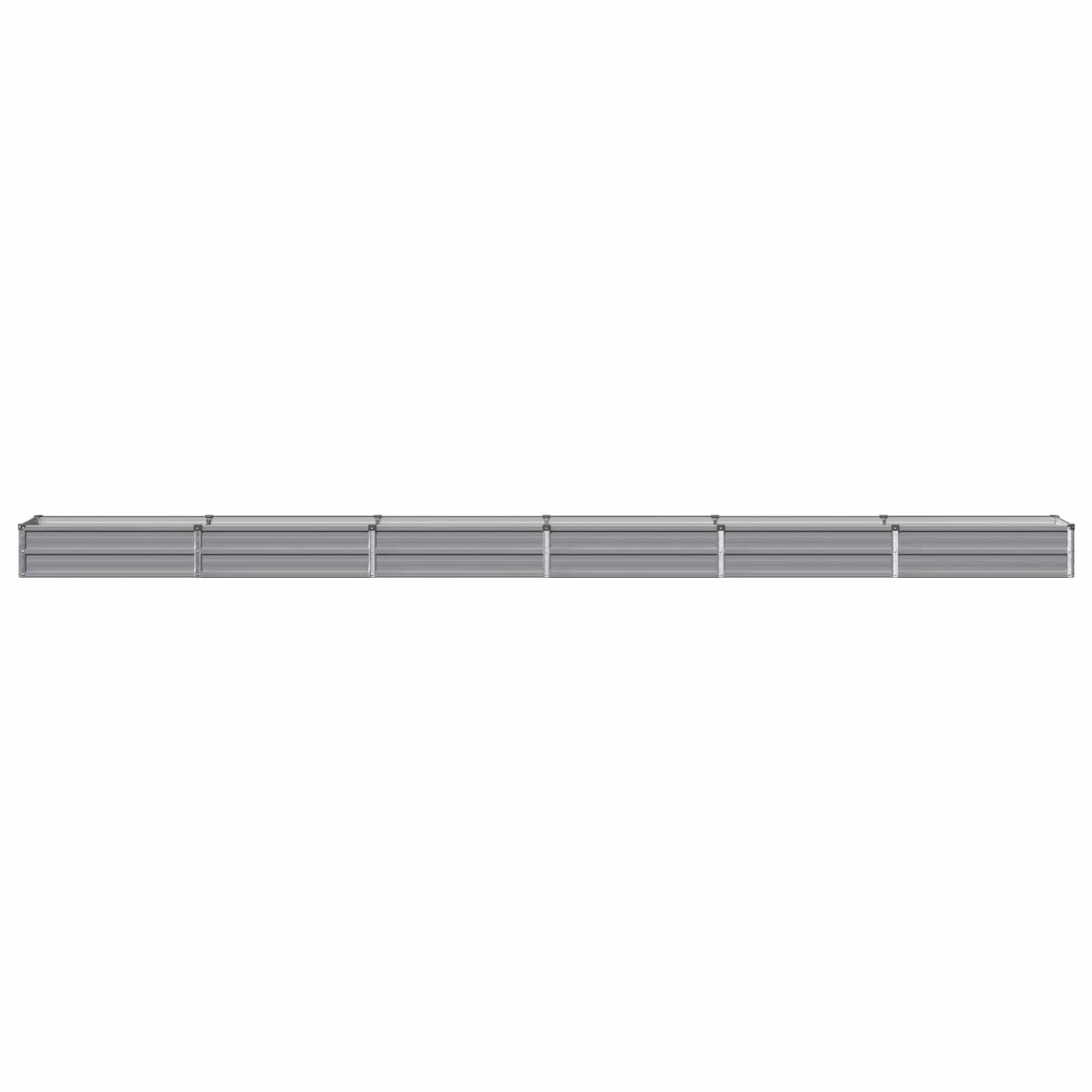 Raised Garden Bed Grey 480 x 40 x 24 cm cold-rolled steel