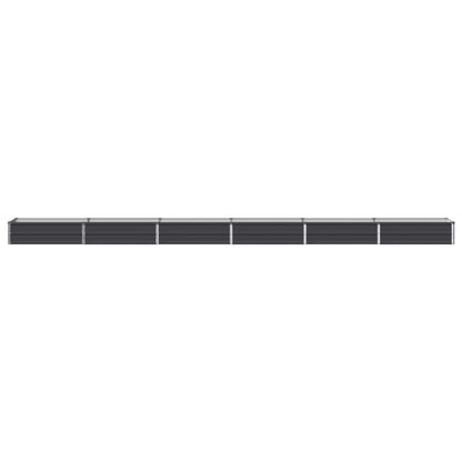 Raised Garden Bed Anthracite 480 x 40 x 24 cm cold-rolled steel