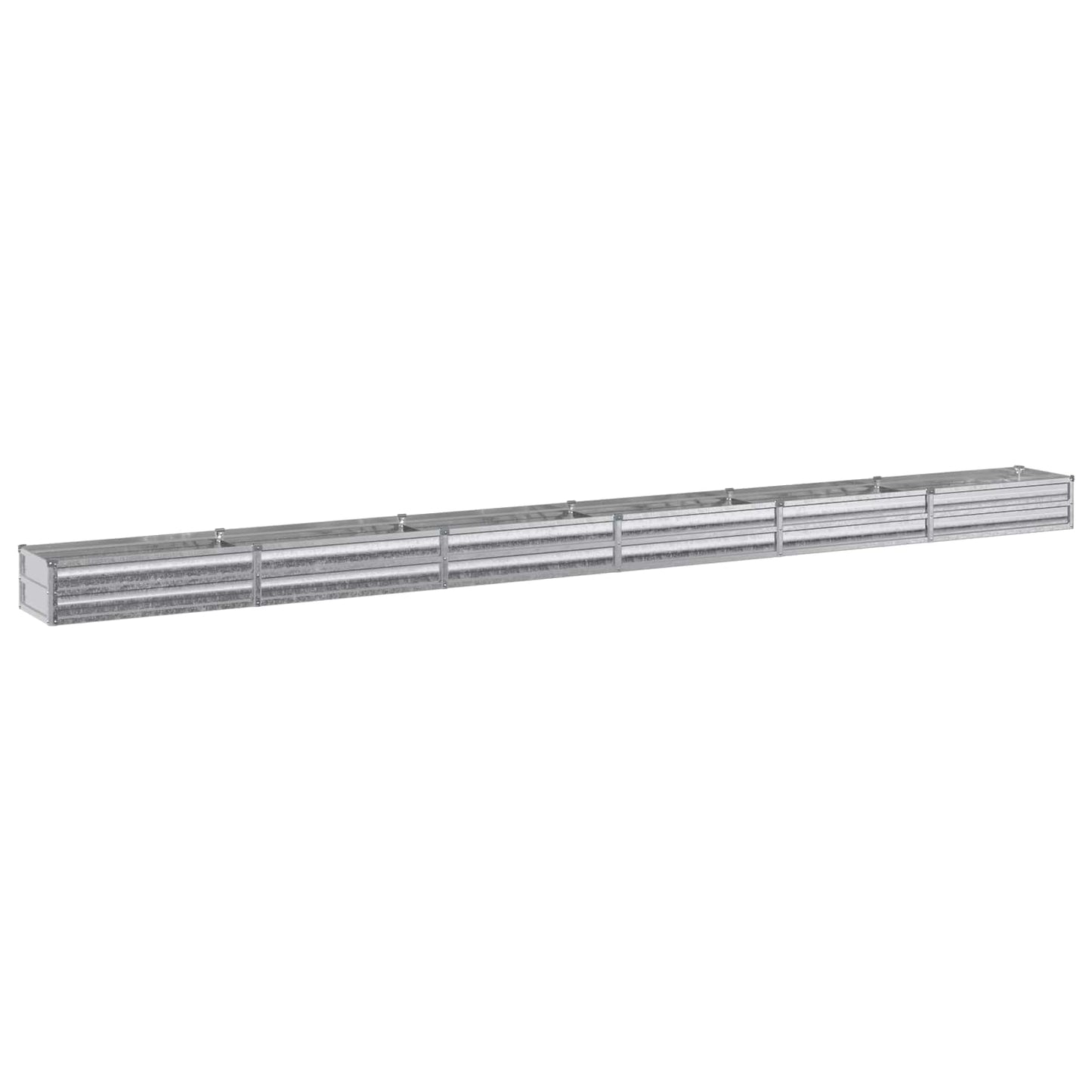 Raised Garden Bed Silver 480 x 40 x 24 cm galvanized