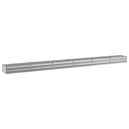 Raised Garden Bed Silver 480 x 40 x 24 cm galvanized