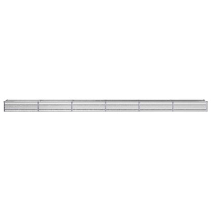 Raised Garden Bed Silver 480 x 40 x 24 cm galvanized