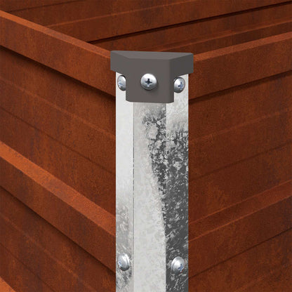 Raised Garden Bed Rusty 480 x 40 x 24 cm corton