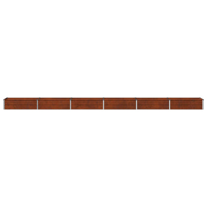 Raised Garden Bed Rusty 480 x 40 x 24 cm corton