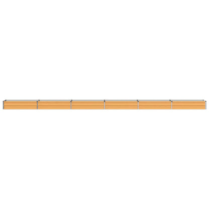 Raised Garden Bed Natural 600 x 40 x 24 cm cold-rolled steel