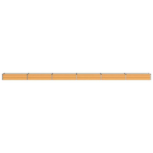Raised Garden Bed Natural 600 x 40 x 24 cm cold-rolled steel