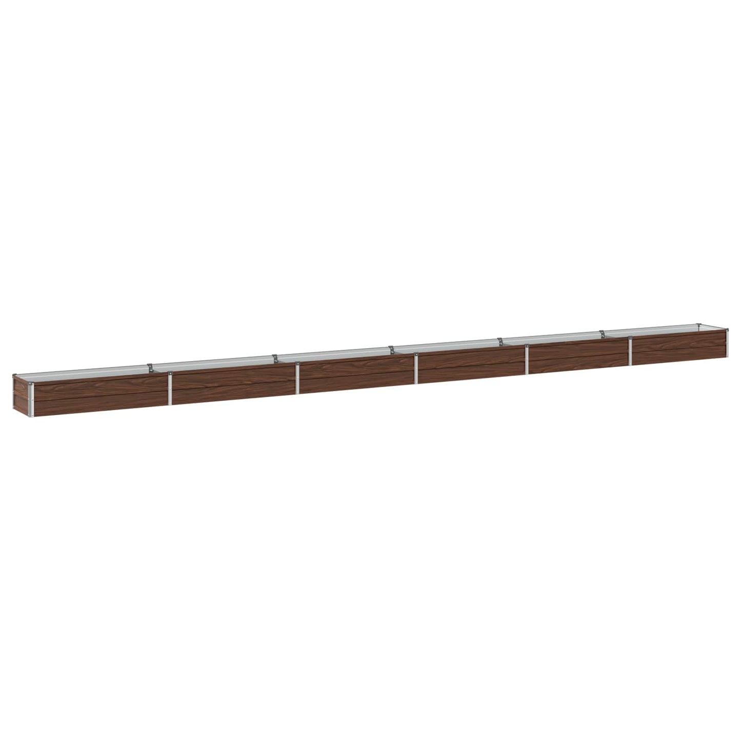Raised Garden Bed Black 600 x 40 x 24 cm cold-rolled steel