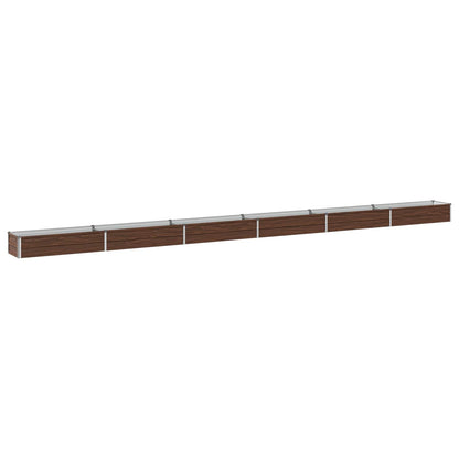 Raised Garden Bed Black 600 x 40 x 24 cm cold-rolled steel