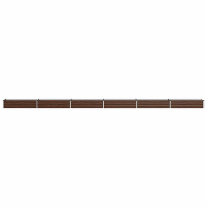 Raised Garden Bed Black 600 x 40 x 24 cm cold-rolled steel