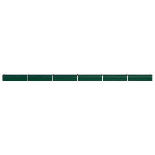 Raised Garden Bed Green 600 x 40 x 24 cm cold-rolled steeel