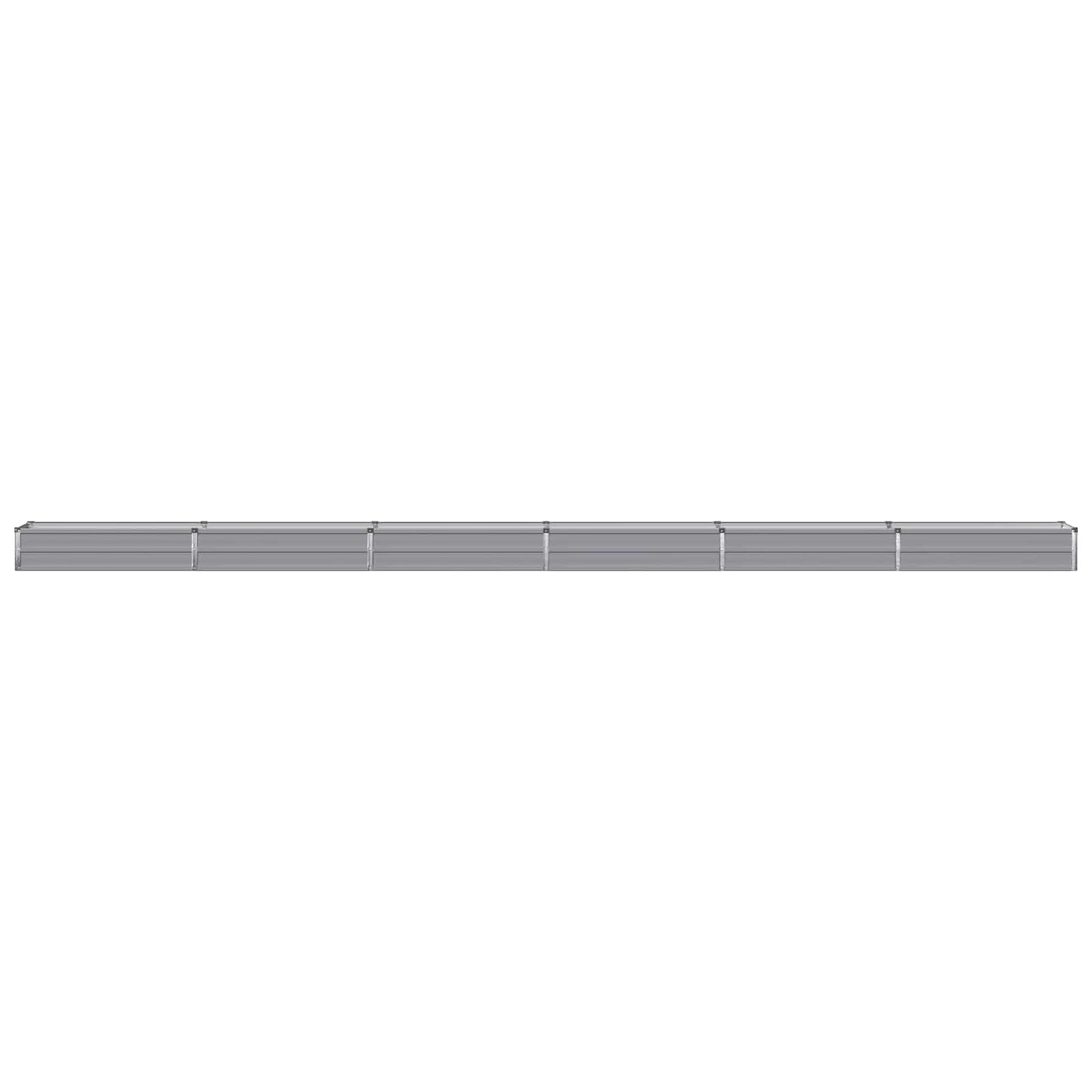 Raised Garden Bed Grey 600 x 40 x 24 cm cold-rolled steel