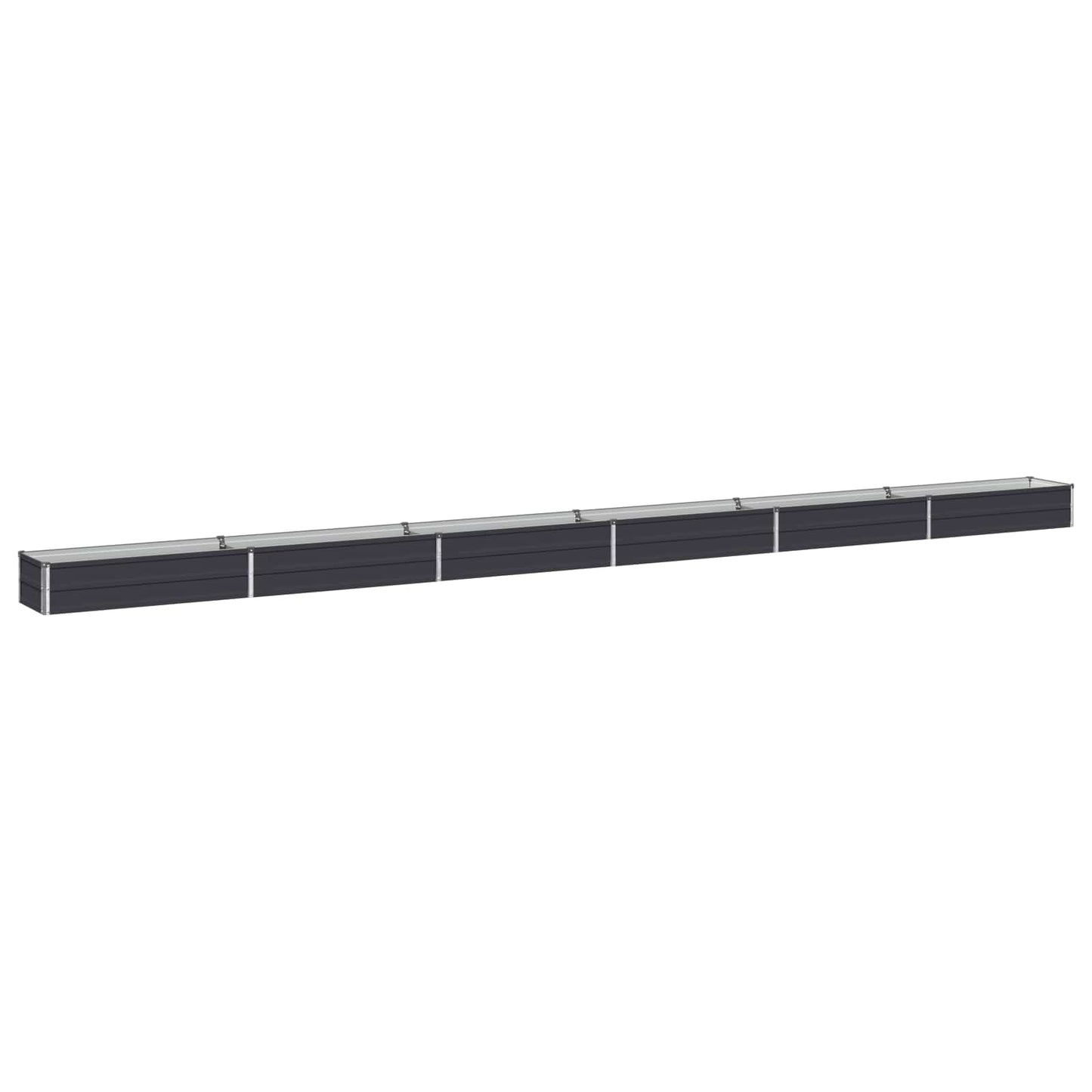 Raised Garden Bed Anthracite 600 x 40 x 24 cm cold-rolled steel