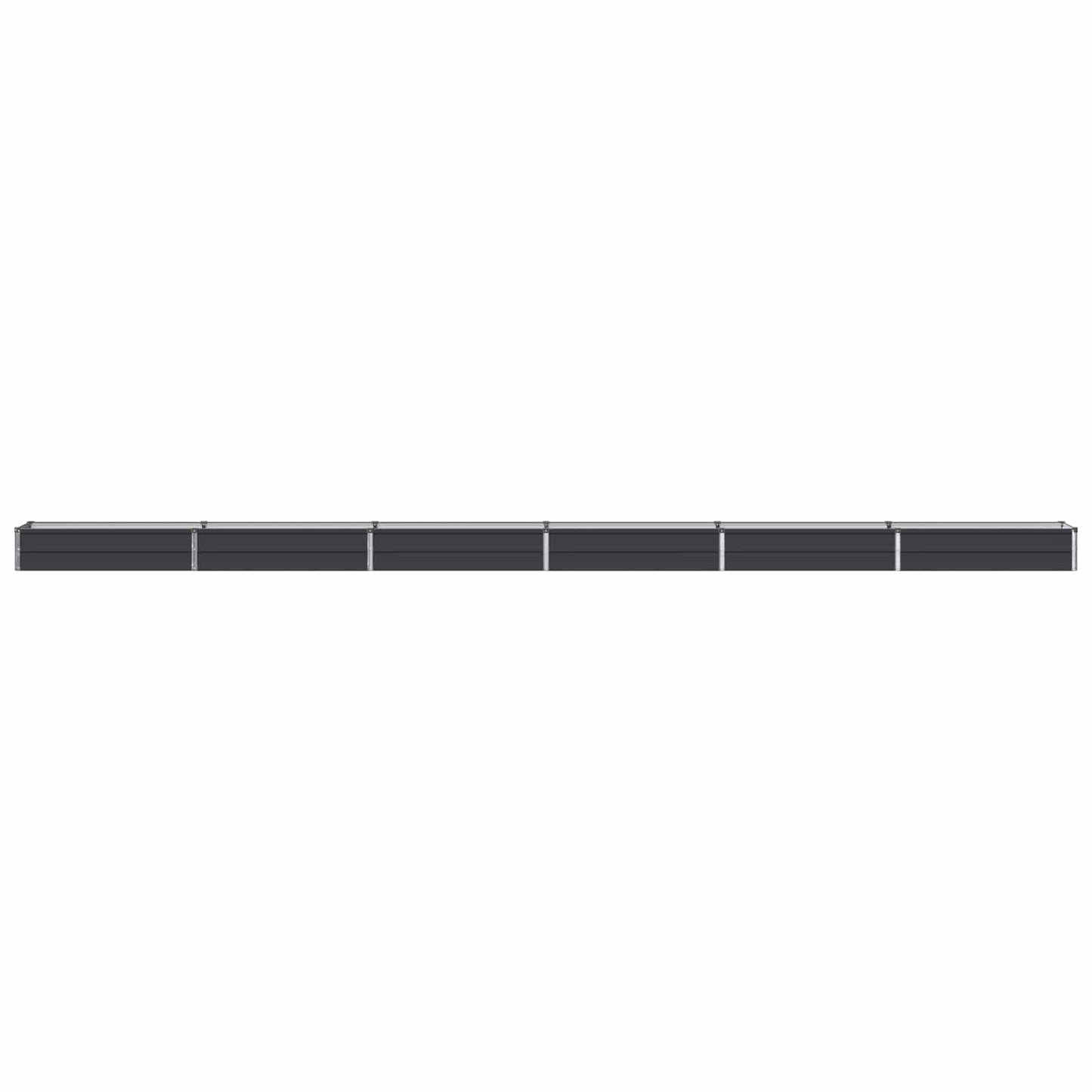 Raised Garden Bed Anthracite 600 x 40 x 24 cm cold-rolled steel