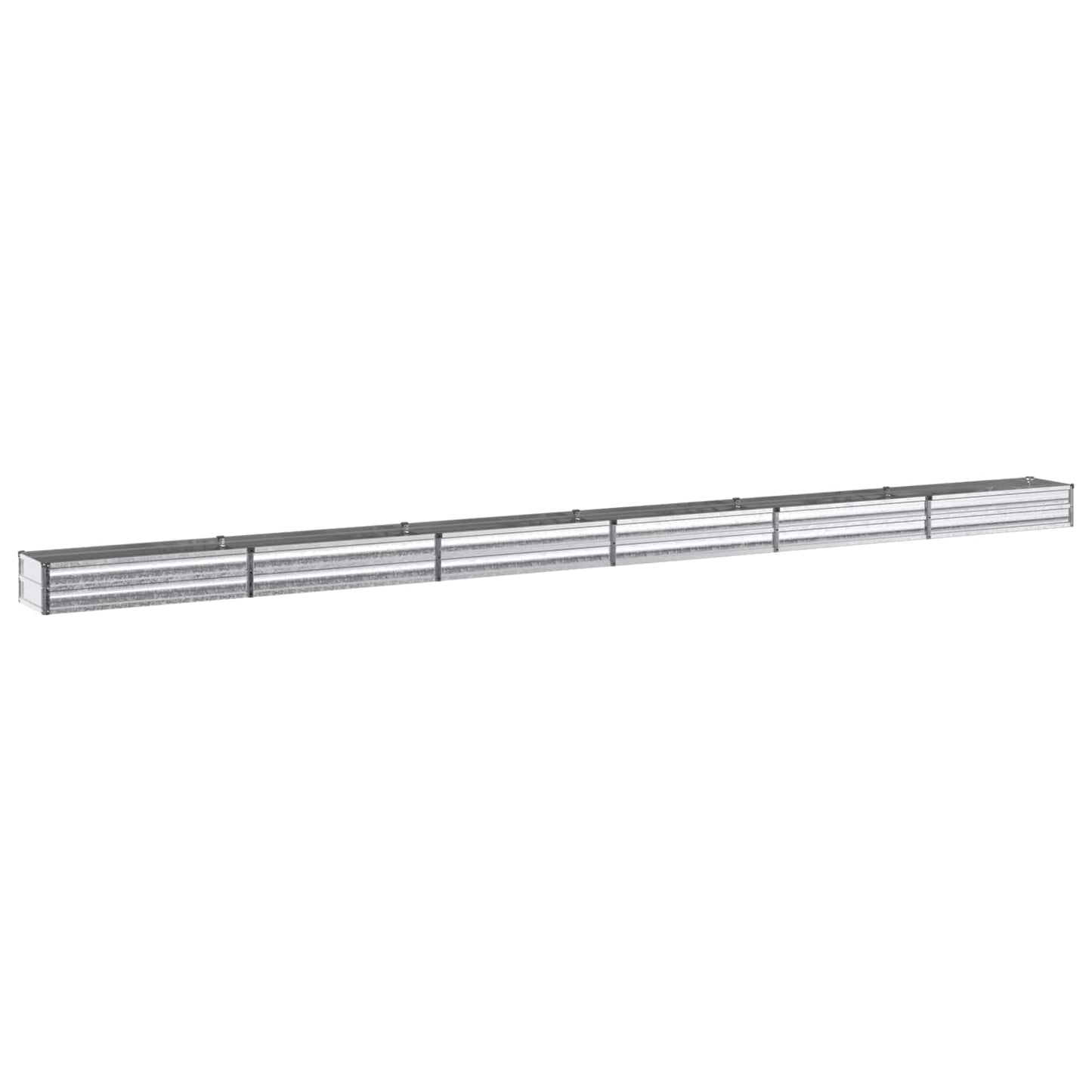 Raised Garden Bed Silver 600 x 40 x 24 cm galvanized