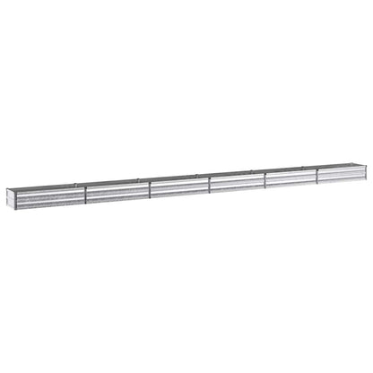 Raised Garden Bed Silver 600 x 40 x 24 cm galvanized