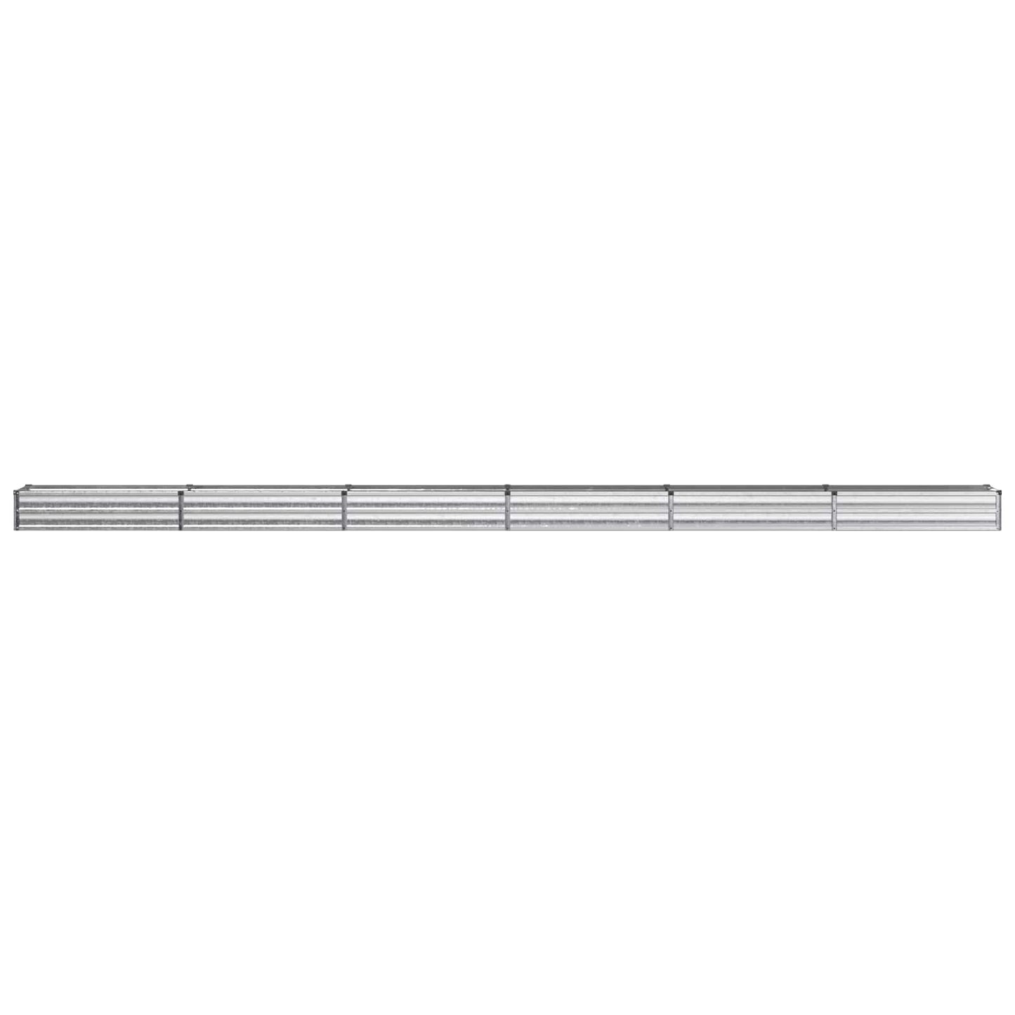 Raised Garden Bed Silver 600 x 40 x 24 cm galvanized