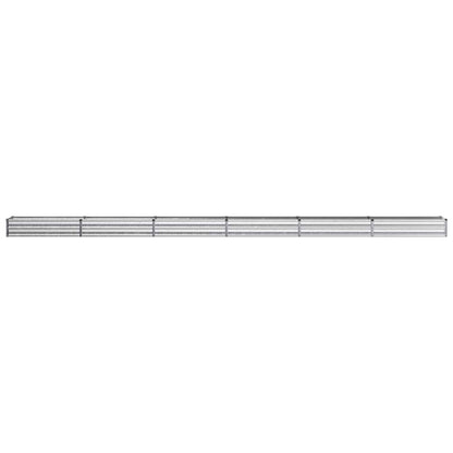 Raised Garden Bed Silver 600 x 40 x 24 cm galvanized
