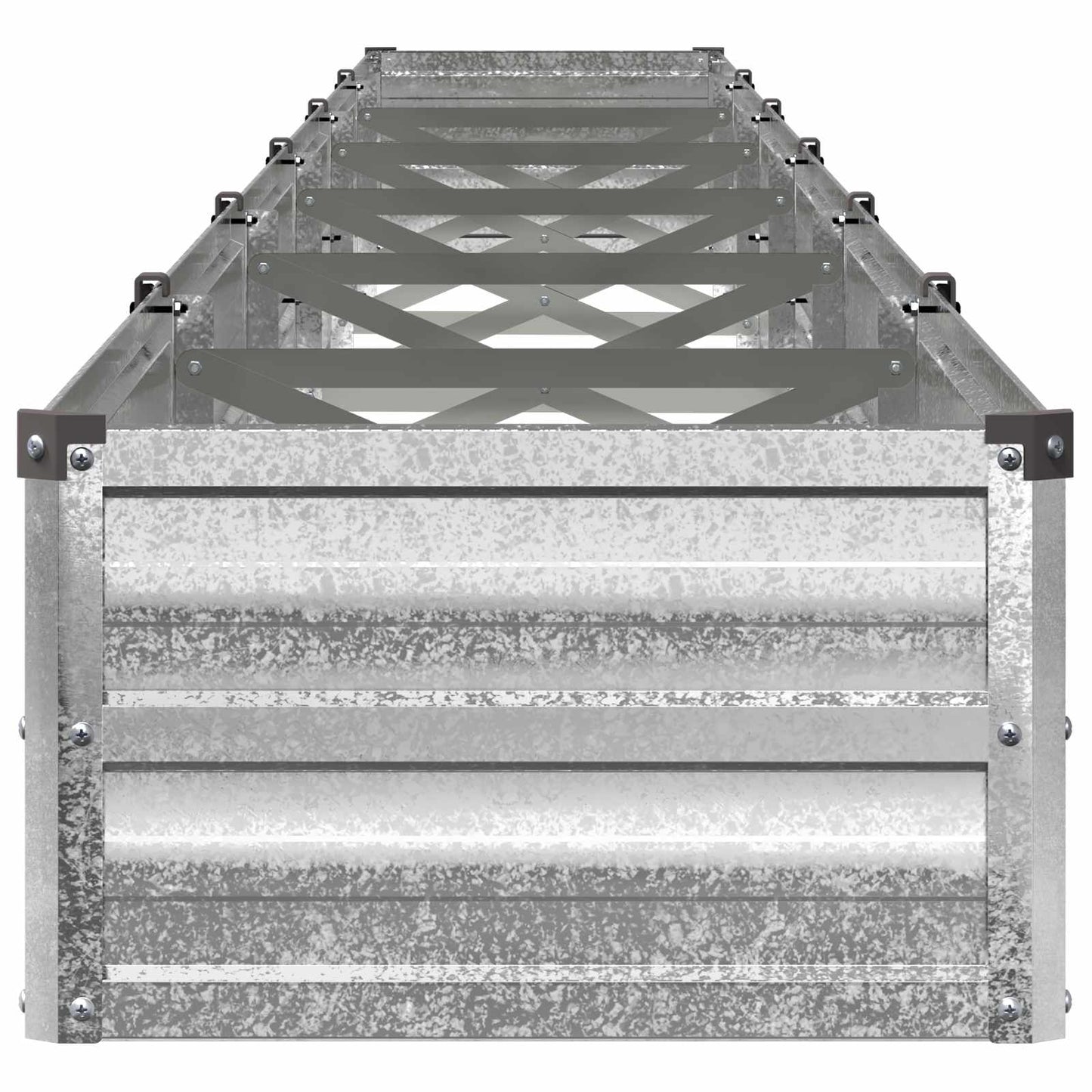Raised Garden Bed Silver 600 x 40 x 24 cm galvanized