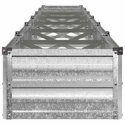 Raised Garden Bed Silver 600 x 40 x 24 cm galvanized