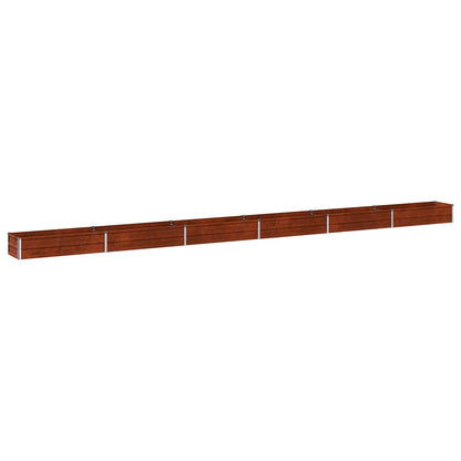 Raised Garden Bed Rusty 600 x 40 x 24 cm corton