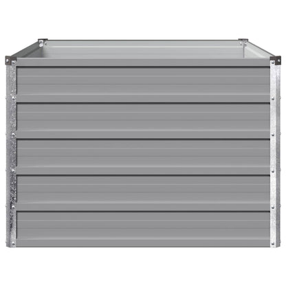 Raised Garden Bed Grey 100 x 80 x 55 cm cold-rolled steel
