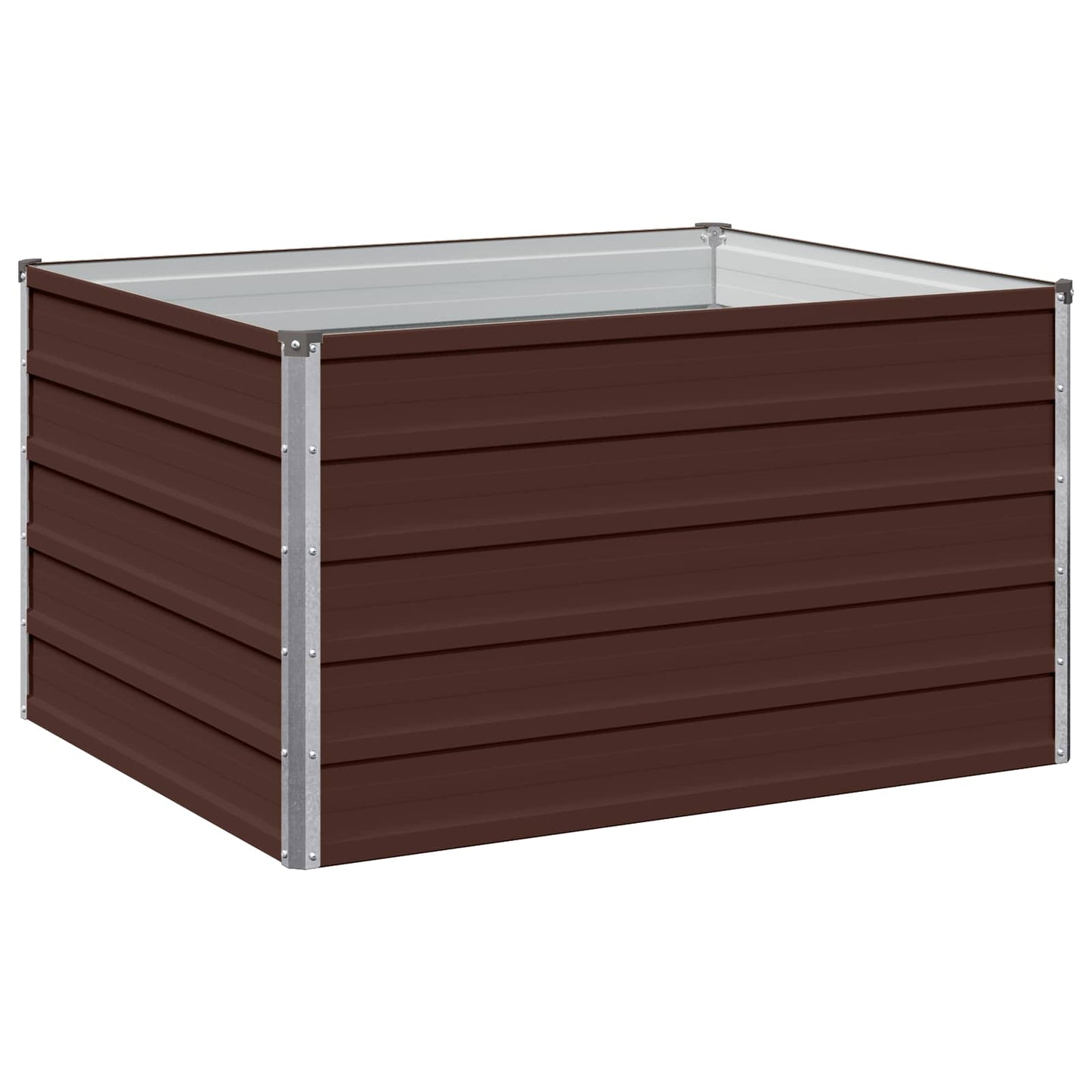 Raised Garden Bed Brown 100 x 80 x 55 cm cold-rolled steel