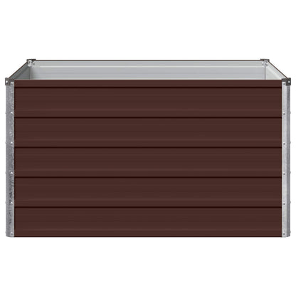 Raised Garden Bed Brown 100 x 80 x 55 cm cold-rolled steel