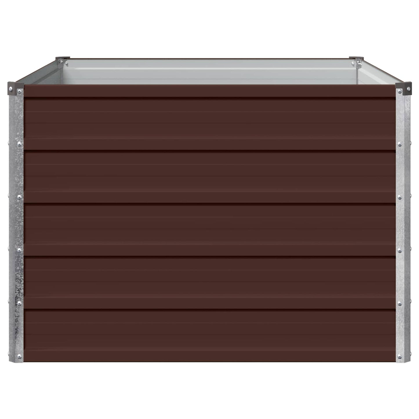 Raised Garden Bed Brown 100 x 80 x 55 cm cold-rolled steel