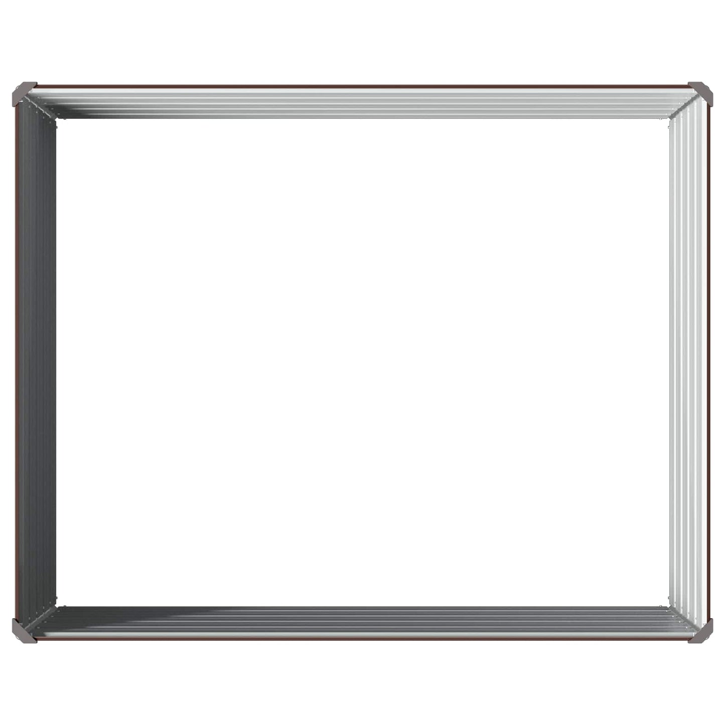 Raised Garden Bed Brown 100 x 80 x 55 cm cold-rolled steel
