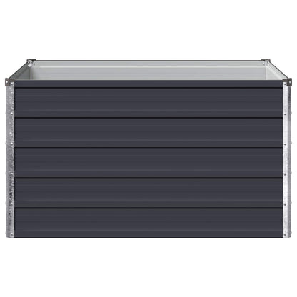 Raised Garden Bed Anthracite 100 x 80 x 55 cm cold-rolled steel