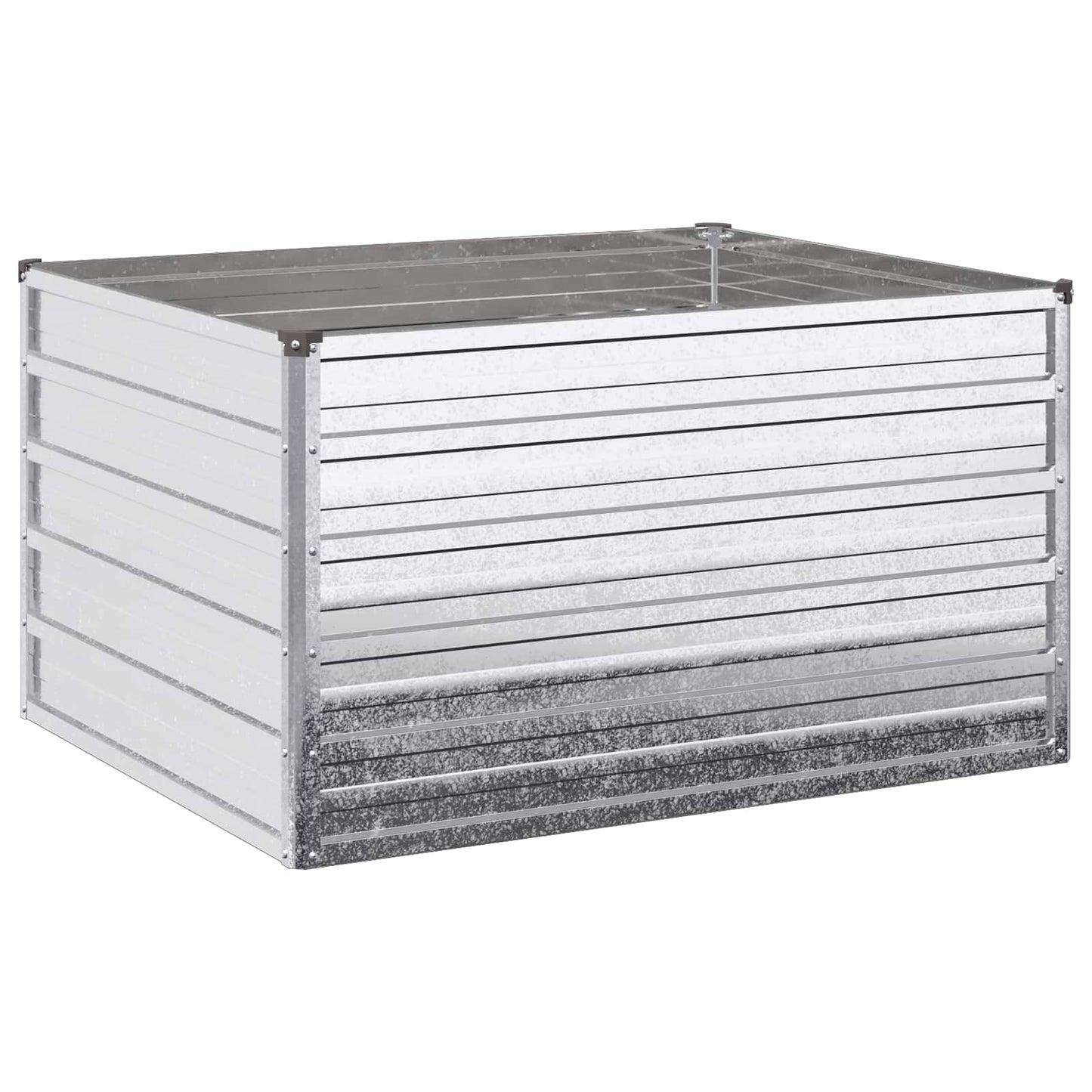 Raised Garden Bed Silver 100 x 80 x 55 cm galvanized