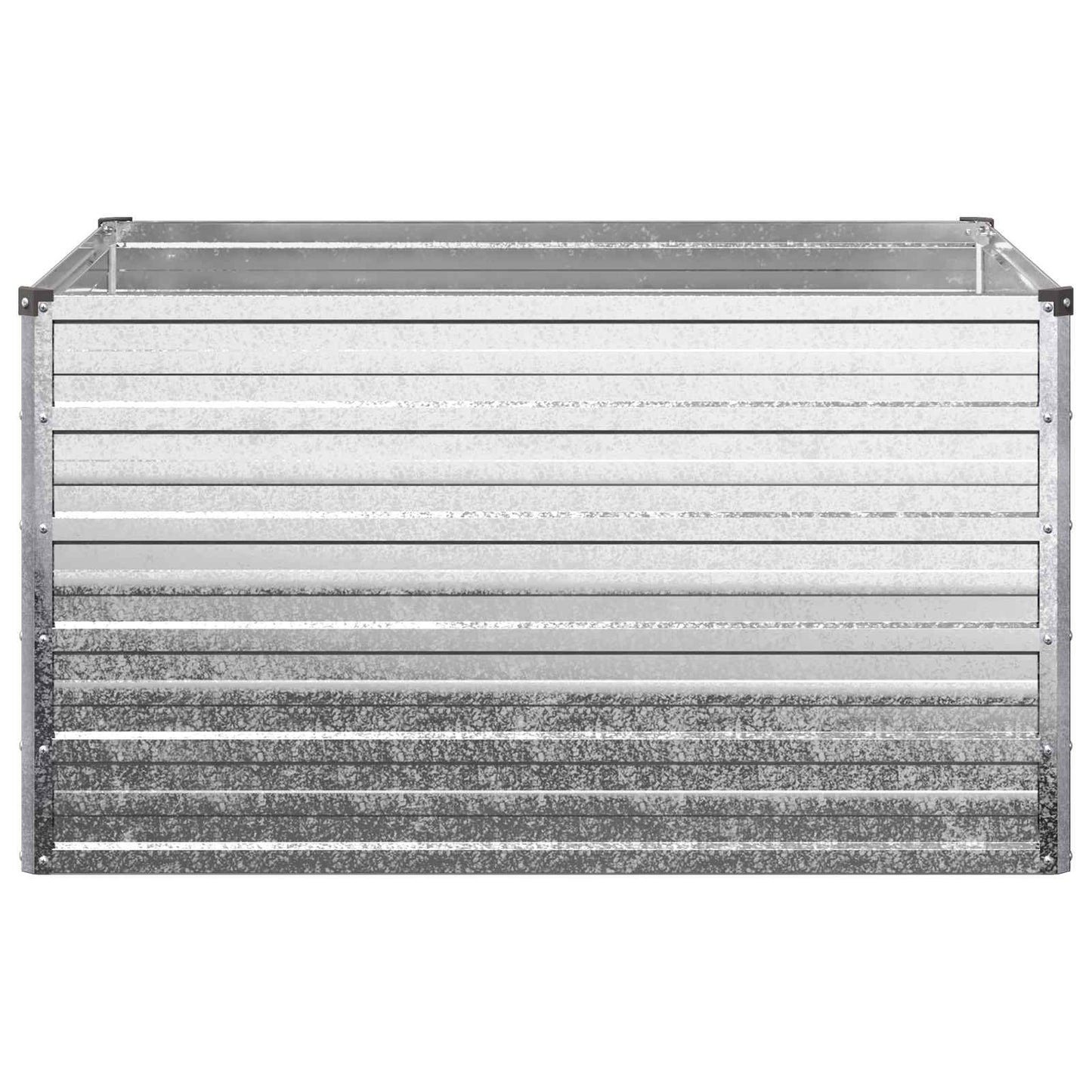 Raised Garden Bed Silver 100 x 80 x 55 cm galvanized