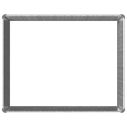 Raised Garden Bed Silver 100 x 80 x 55 cm galvanized