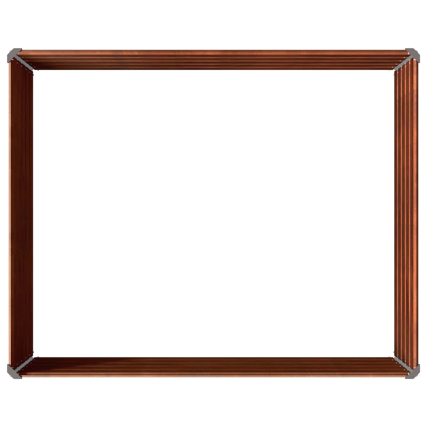 Raised Garden Bed Rusty 100 x 80 x 55 cm corton