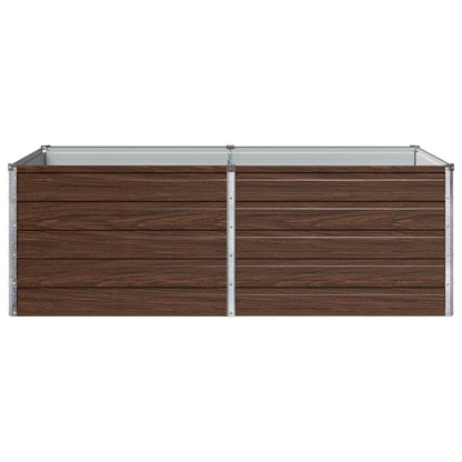 Raised Garden Bed Black 160 x 80 x 55 cm cold-rolled steel