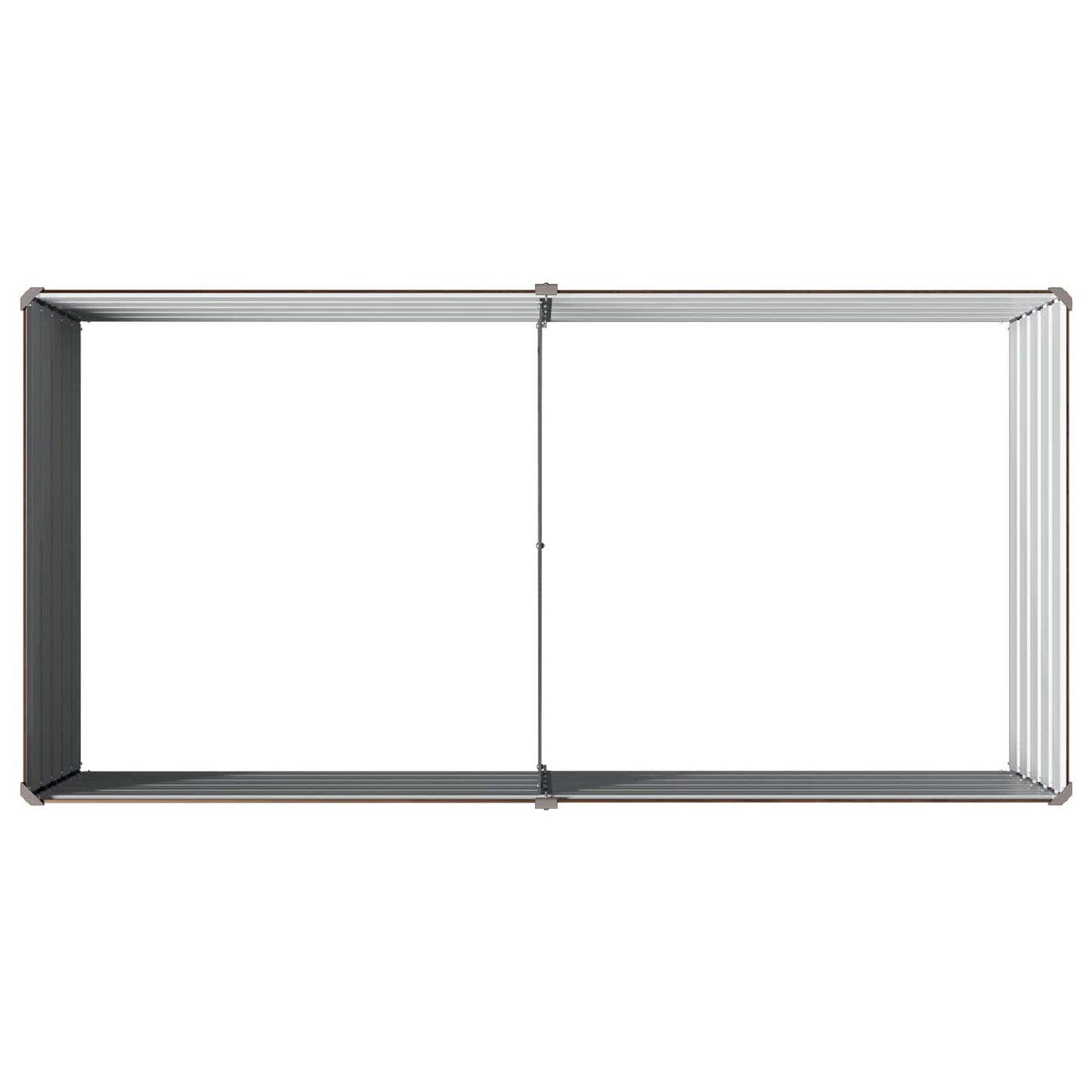 Raised Garden Bed Black 160 x 80 x 55 cm cold-rolled steel