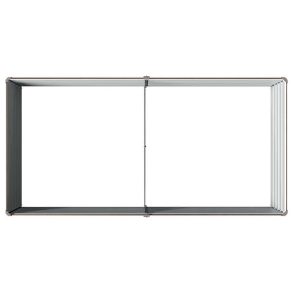 Raised Garden Bed Black 160 x 80 x 55 cm cold-rolled steel
