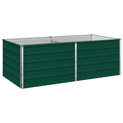 Raised Garden Bed Green 160 x 80 x 55 cm cold-rolled steeel