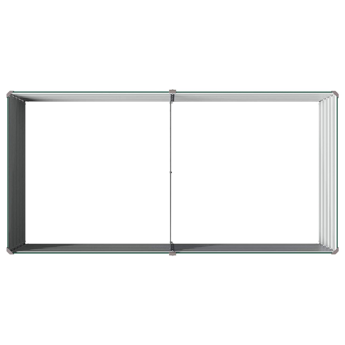Raised Garden Bed Green 160 x 80 x 55 cm cold-rolled steeel