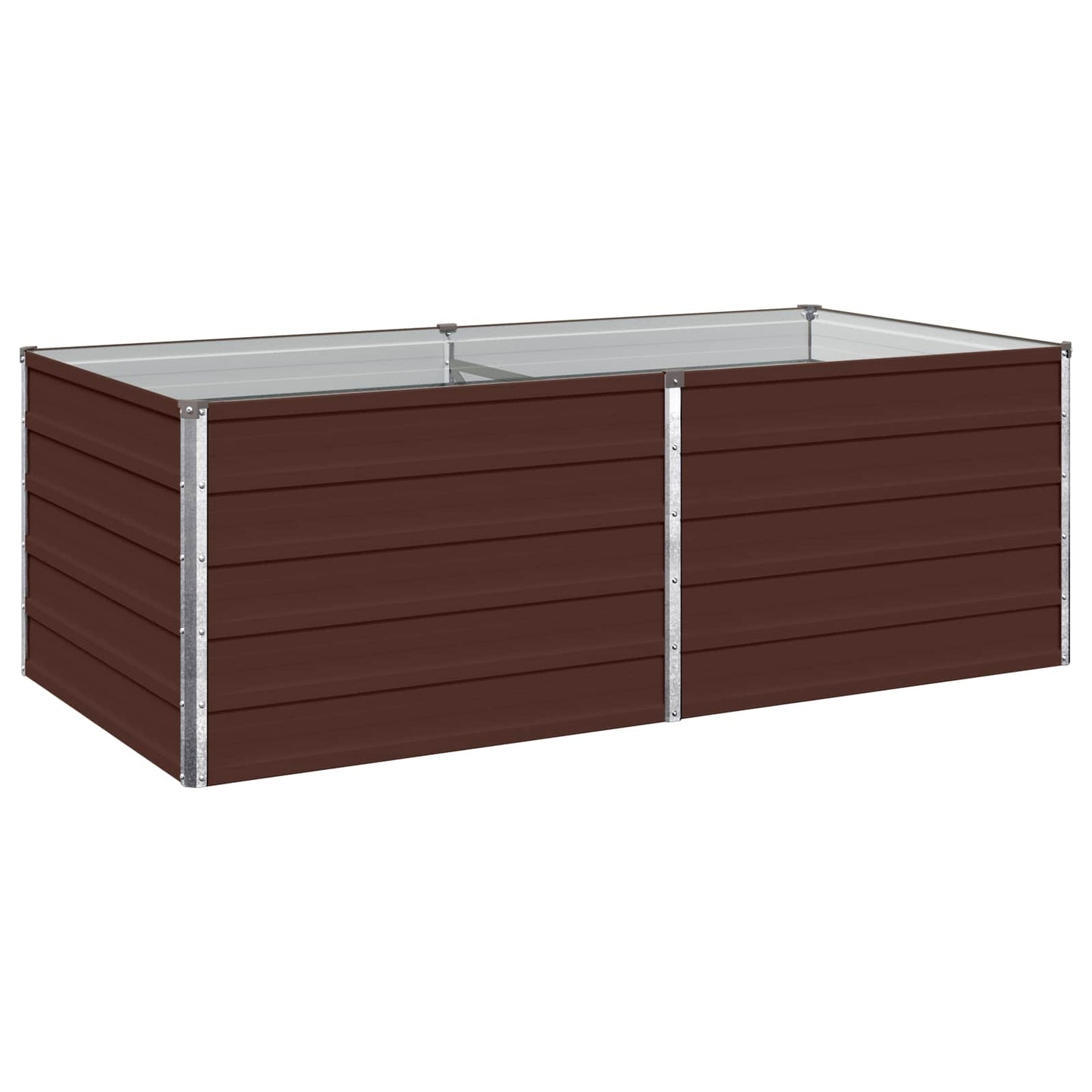 Raised Garden Bed Brown 160 x 80 x 55 cm cold-rolled steel