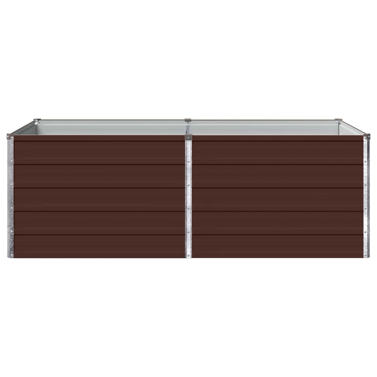 Raised Garden Bed Brown 160 x 80 x 55 cm cold-rolled steel