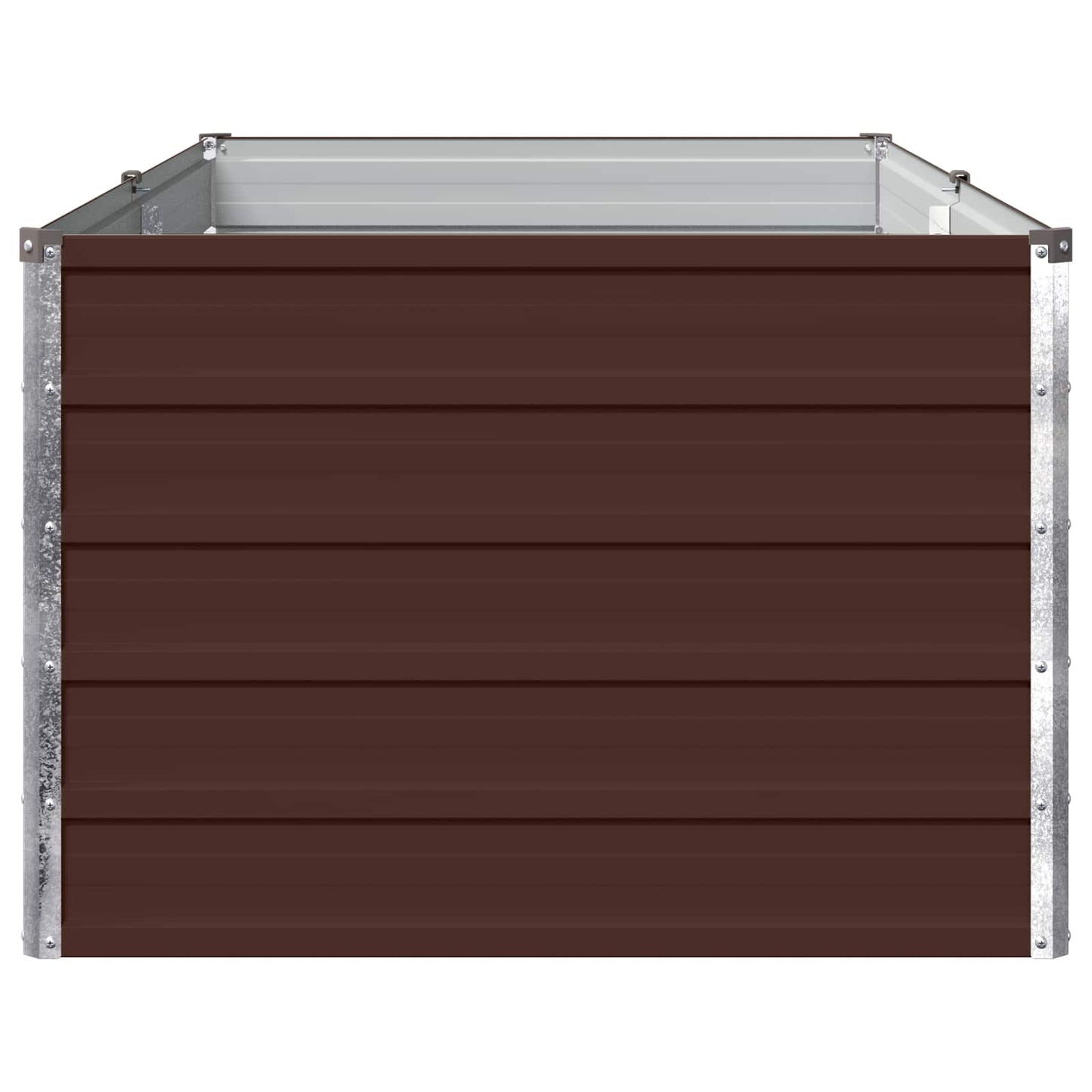 Raised Garden Bed Brown 160 x 80 x 55 cm cold-rolled steel