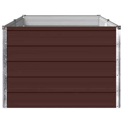 Raised Garden Bed Brown 160 x 80 x 55 cm cold-rolled steel