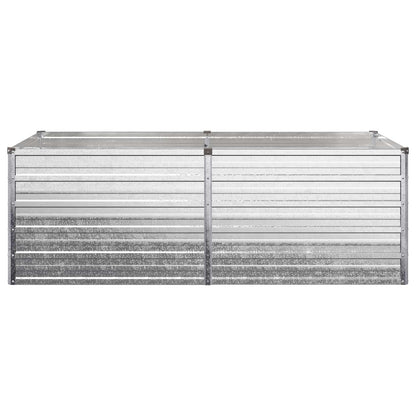 Raised Garden Bed Silver 160 x 80 x 55 cm galvanized