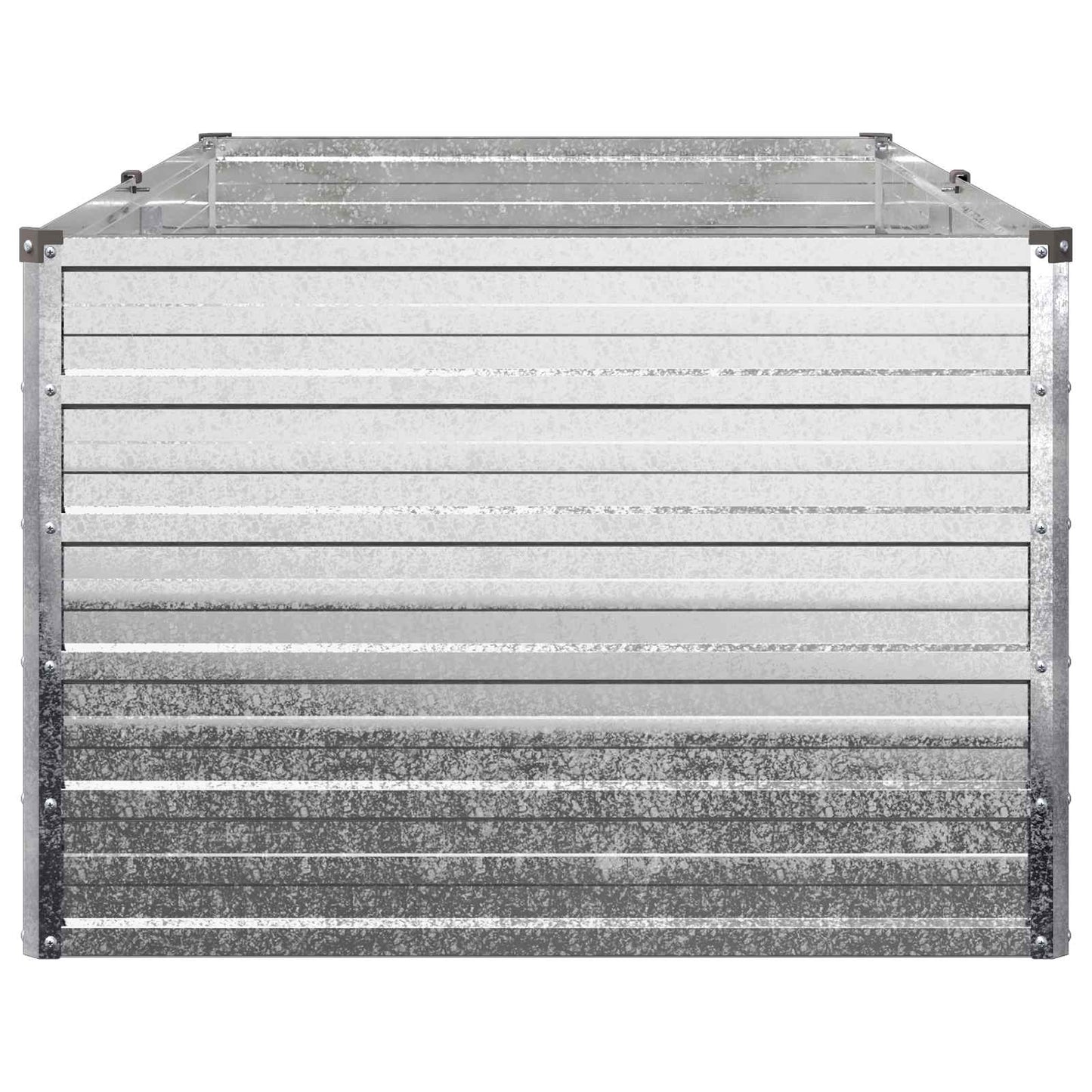 Raised Garden Bed Silver 160 x 80 x 55 cm galvanized