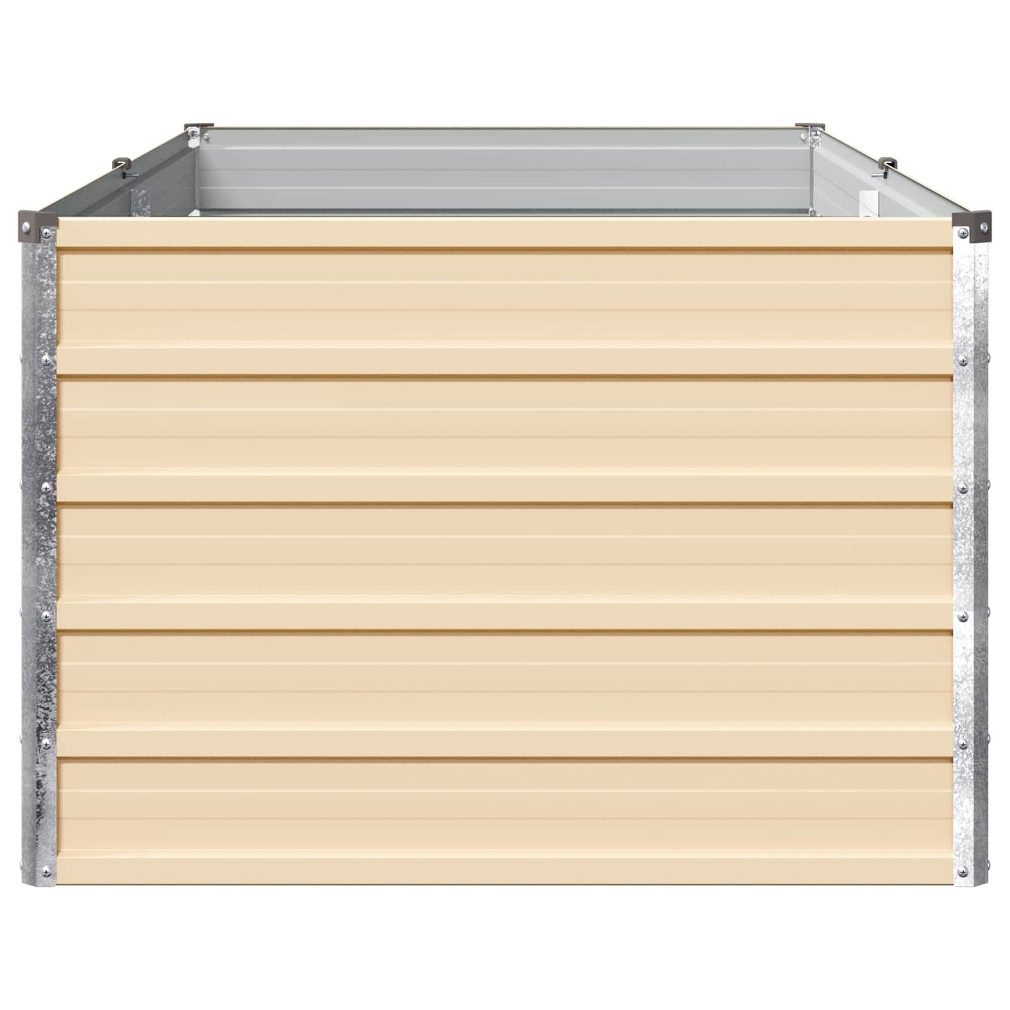 Raised Garden Bed Ivory 160 x 80 x 55 cm cold-rolled steel