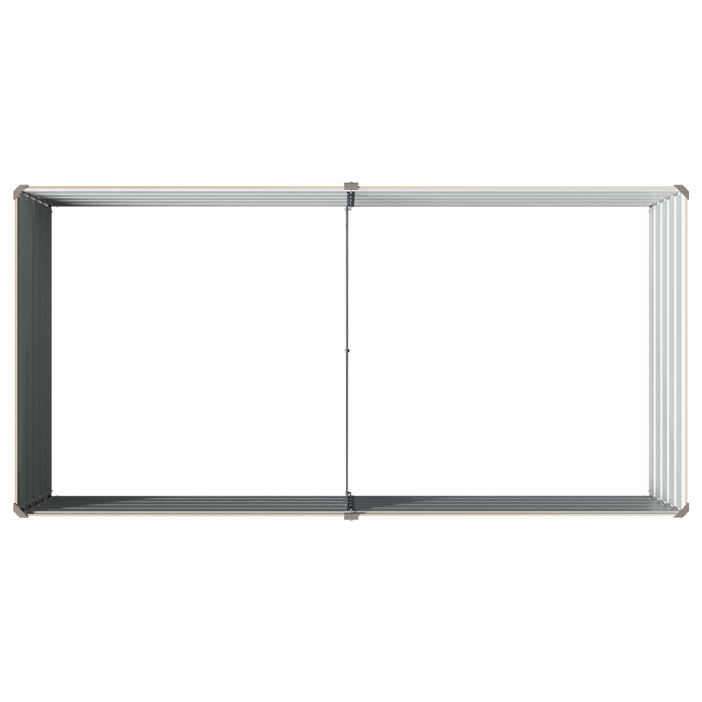 Raised Garden Bed Ivory 160 x 80 x 55 cm cold-rolled steel